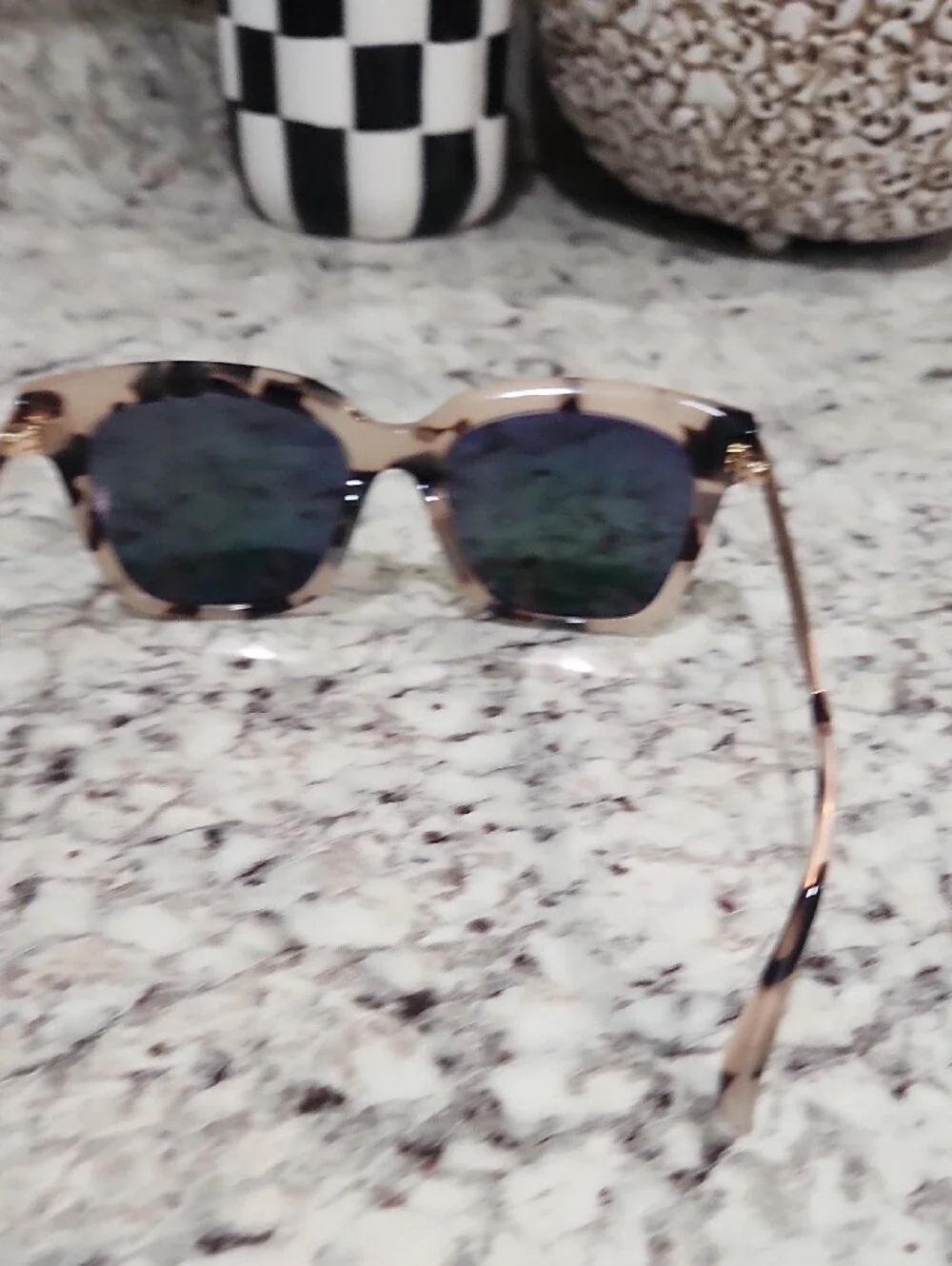 Diff Eyewear tortoiseshell and gold sunglasses
